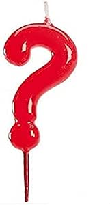 Dekora - Birthday Candles Question Mark - Red Colour Candle