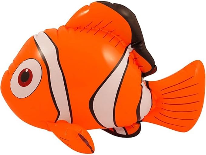 Inflatable Clown Fish In Orange – 43 cm