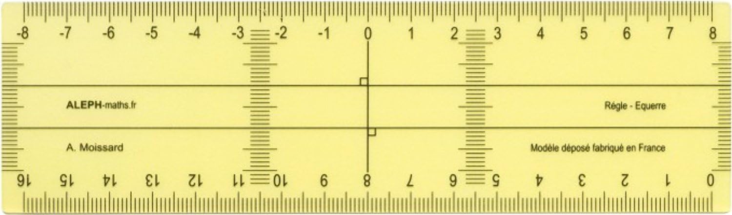 ALEPH - Règle-Equerre petit modèle 16cm