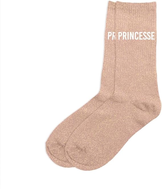 STC - PAIRE DE CHAUSSETTES PAILLETTES PRINCESSE FEMME