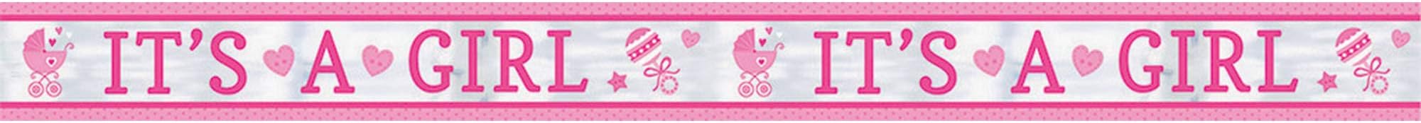 It's A Girl Foil Banner 7.6m