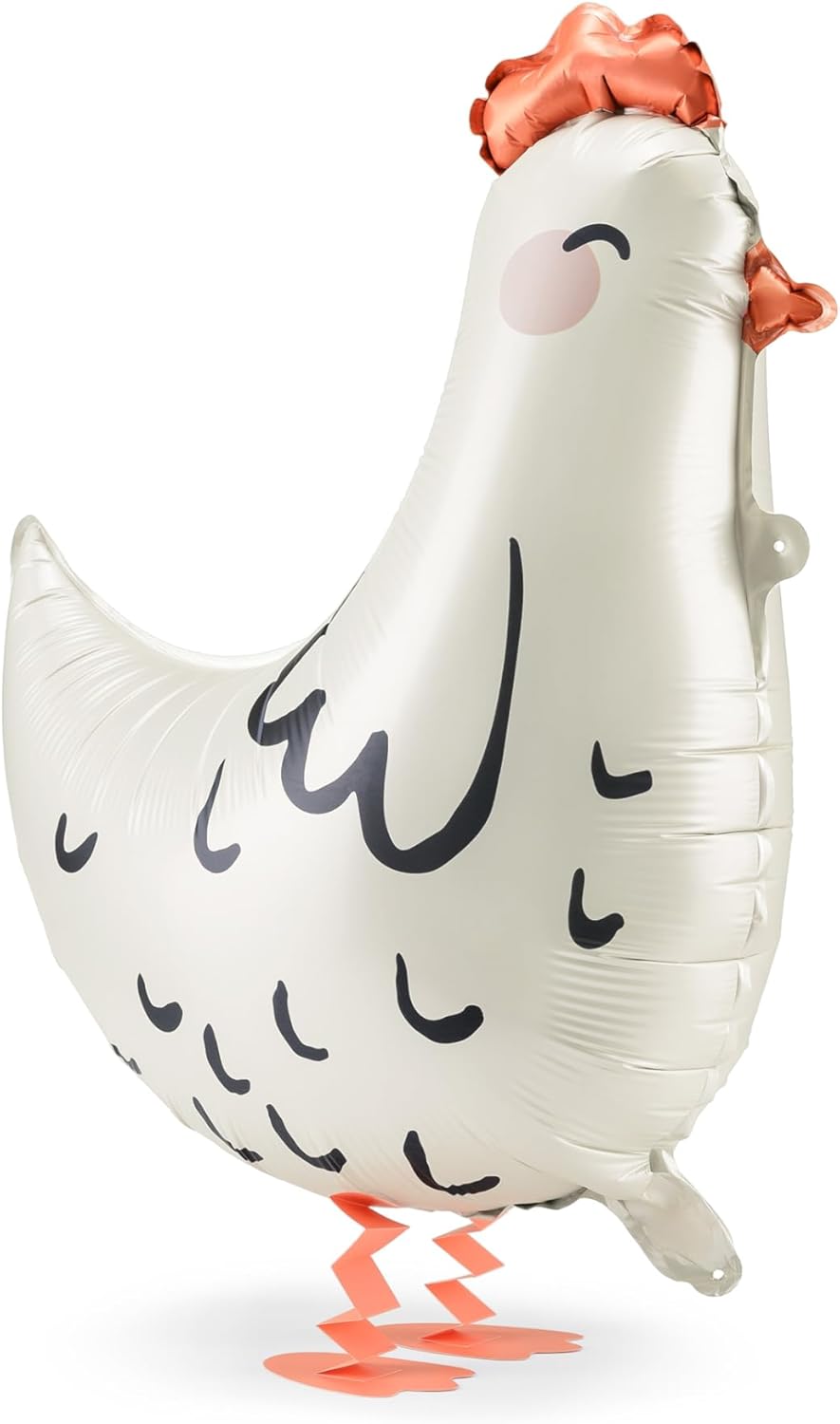 Foil Balloon Hen 42 x 45 cm - Airwalker Balloon - Floating Over the Floor Filled wit ah Helium - Balloon for Farm Children's Party - Foil Balloons Easter Decoration Birthday Decoration Party