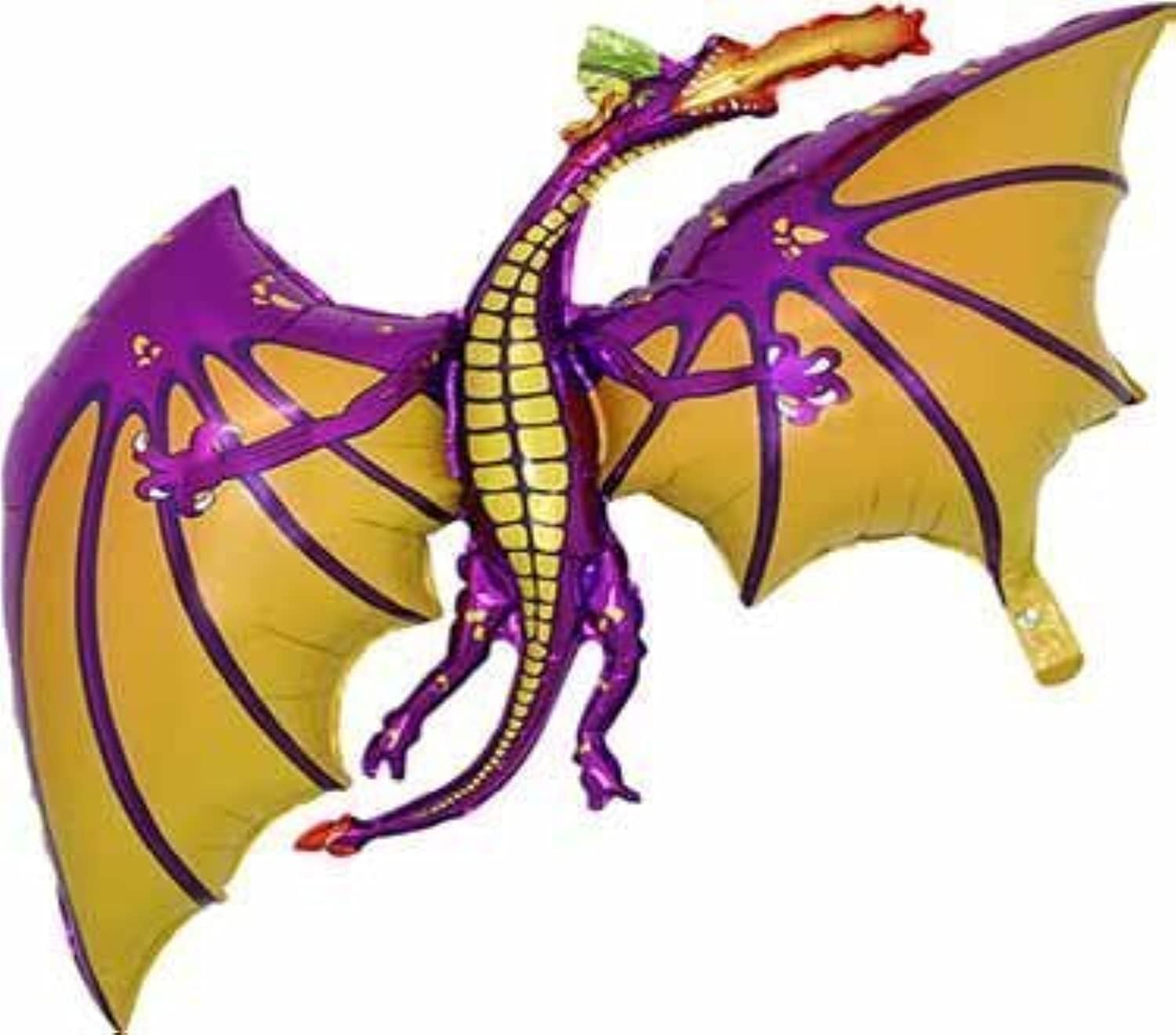 36 Inch Purple Dragon Leaf Shaped Balloon - Air or Helium