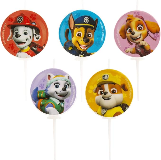 Dekora - Paw Patrol Children's Birthday Cake Candle - 3cm