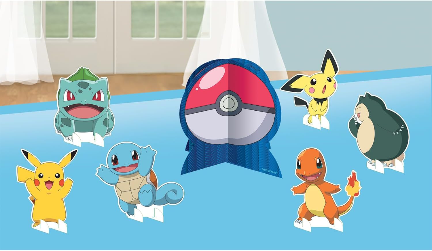 Amscan Pokemon 9917124 Children's Birthday Table Decorations (Pack of 7)