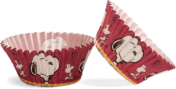 Snoopy 339243 Pack of 50 cupcake cases paper 5 X 5 X 3 Cm Brown