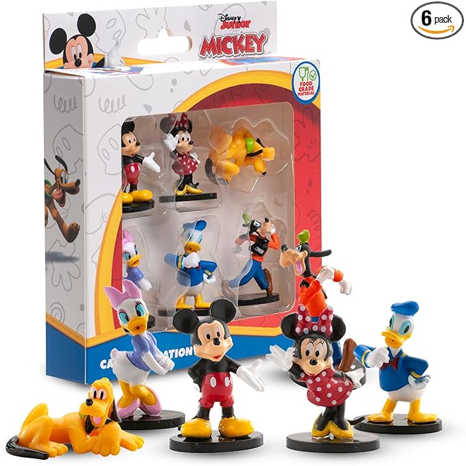 Dekora - Mickey Mouse and Friends PVC Cake Decorating Kit - 3.5cm