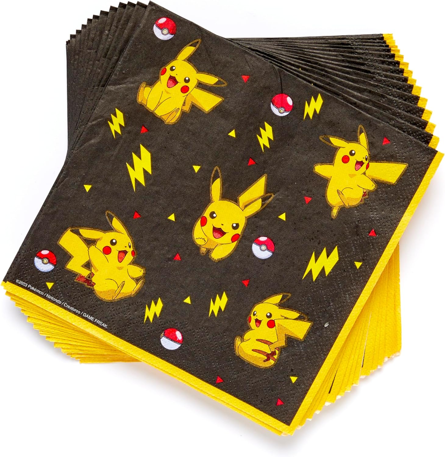 Amscan Pokémon 9917107 Children's Birthday Party Napkins Pack of 16