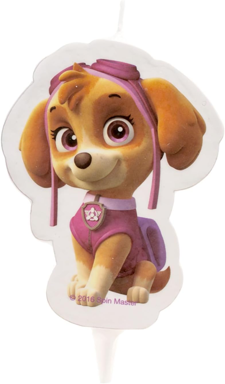 Pat Patrol 346171 Figurine 2D Wax Candle 8 x 8 x 12 cm pink