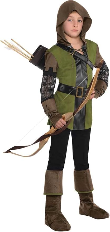 amscan Prince of Thieves Robin Hood Book Costume for Children, Teenagers, Ages 10–12.