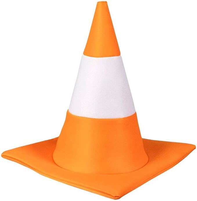 Boland 33007 Traffic Cone, Headpiece, Traffic Cone, Accessory, Costume, Carnival, Theme Party