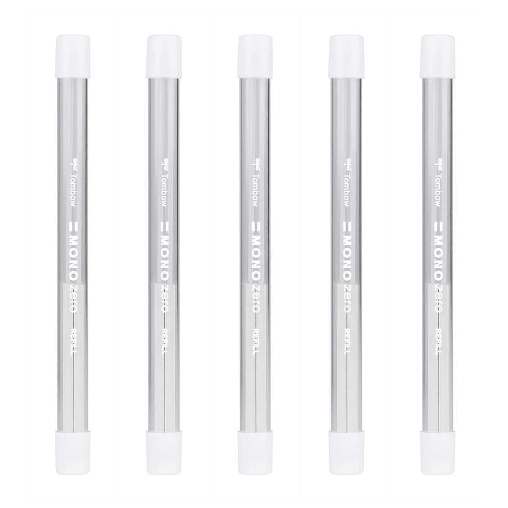 Tombow ER-KUS Mono Zero Precision Eraser Refills Square Tip 2.5mm x 5mm (Pack of 5)