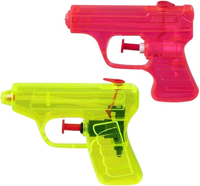 Boland 30774 Water Pistols, Pack of 2, Size 7.5 x 10 cm, Plastic, Water Sprayer, Pistols, Water Features, Summer, Water Cannons, Party Bags, Children's Birthday Parties