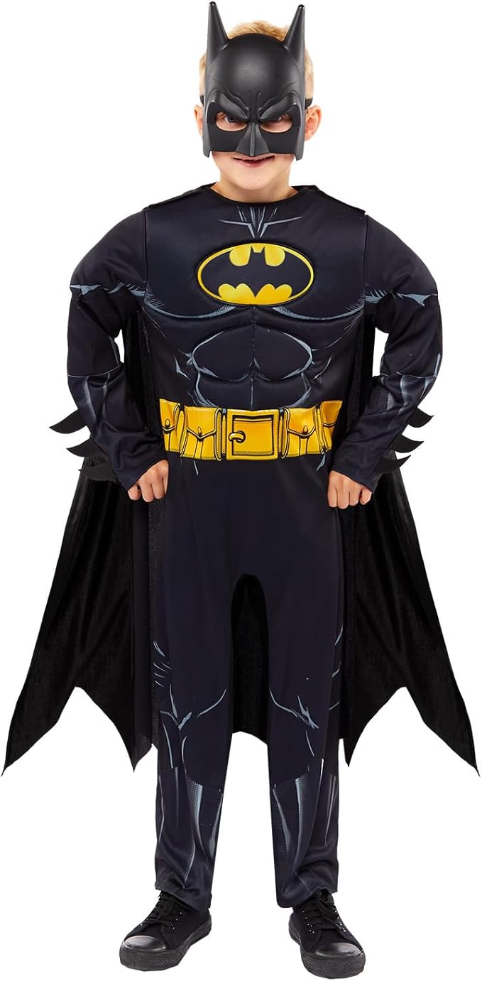 amscan Officially Licensed Comic Muscle Chest Batman Costume Kids Boys