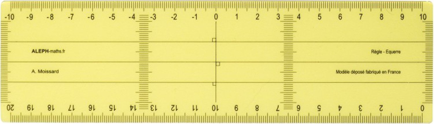 ALEPH Large Plastic Square Ruler – 20 cm