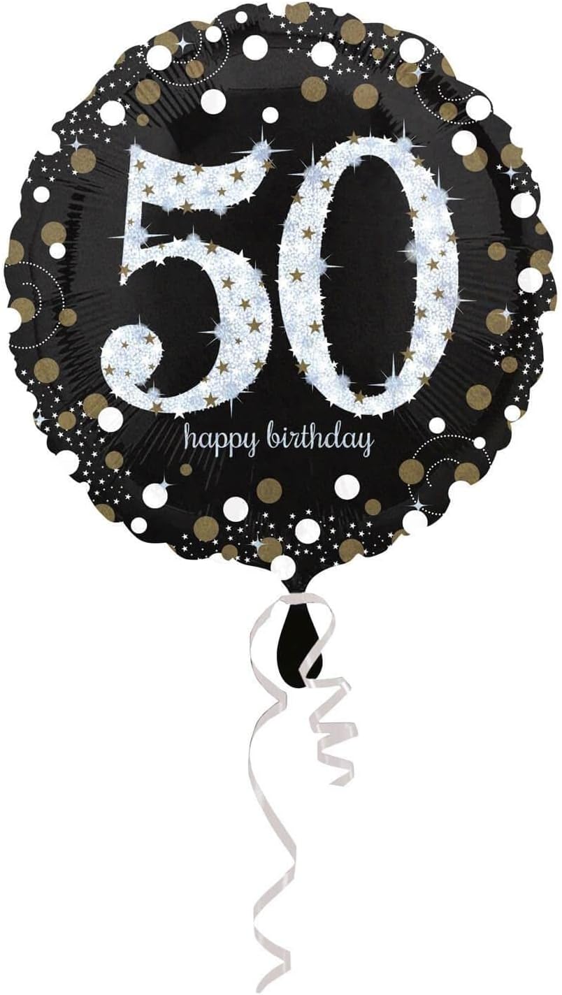 amscan 3213101 50th Birthday Foil Balloons
