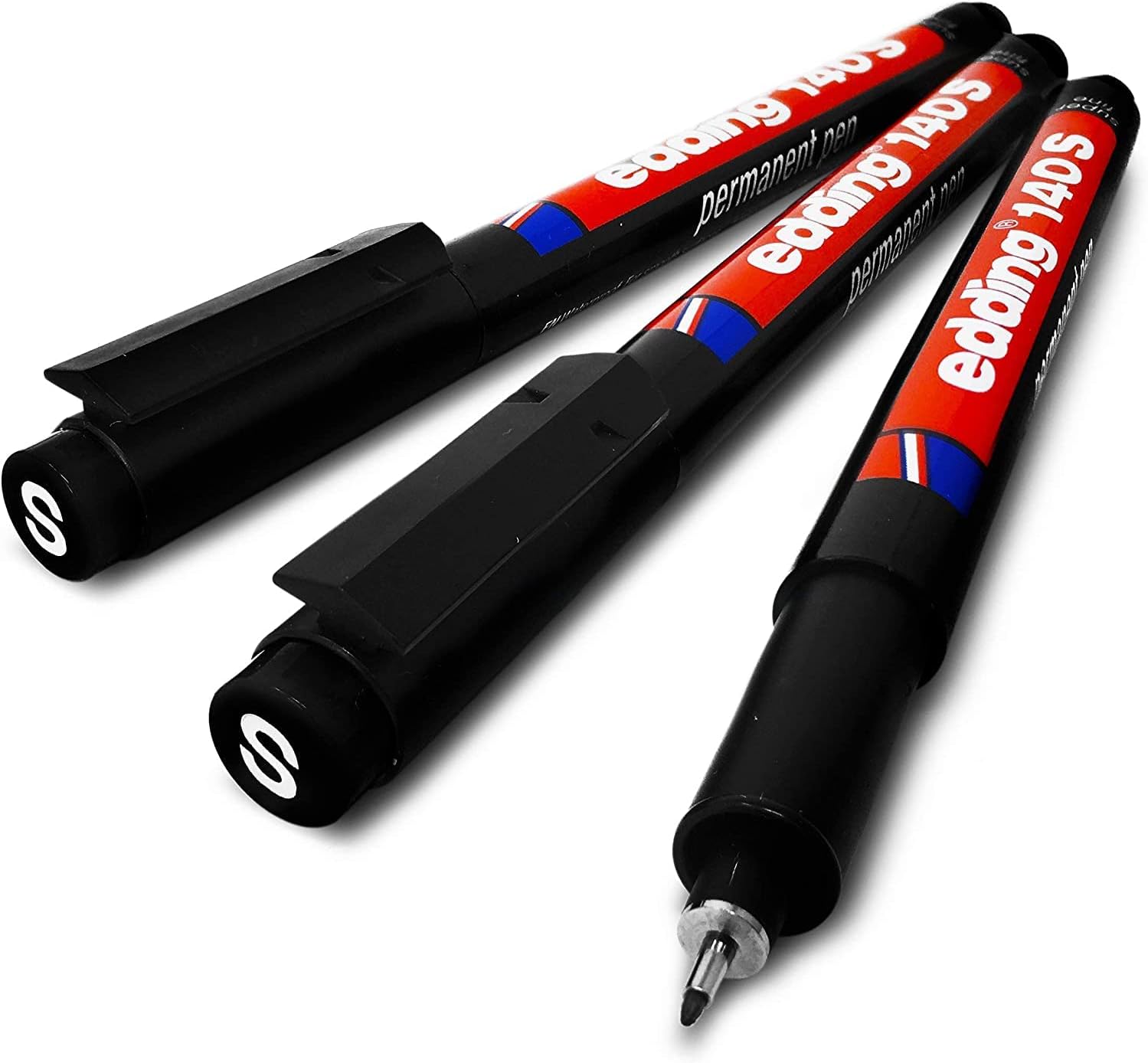 CPermanent Pen Fine 0.3mm Tip Black (Pack of 3) 4-140001