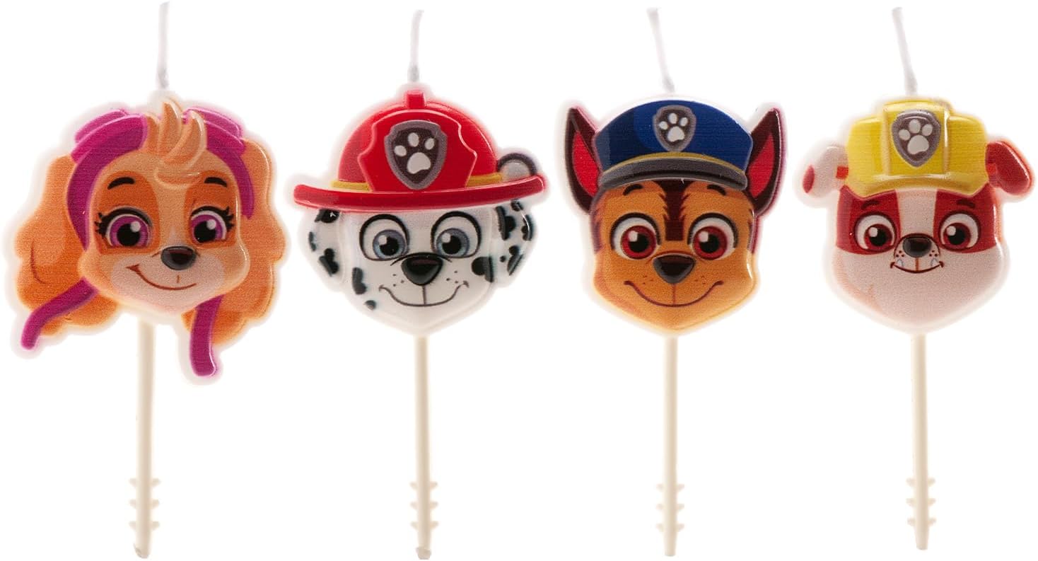 dekora - Pack of Birthday Candlesc Cake - 4 Units, Blue