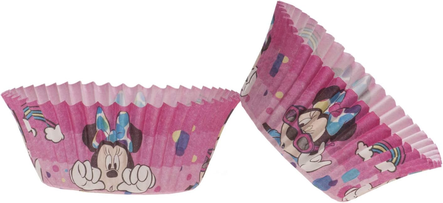 Dekora - Baking Mould Set | Muffin and Cupcake Moulds Paper - Pack of 25 - Minnie Mouse