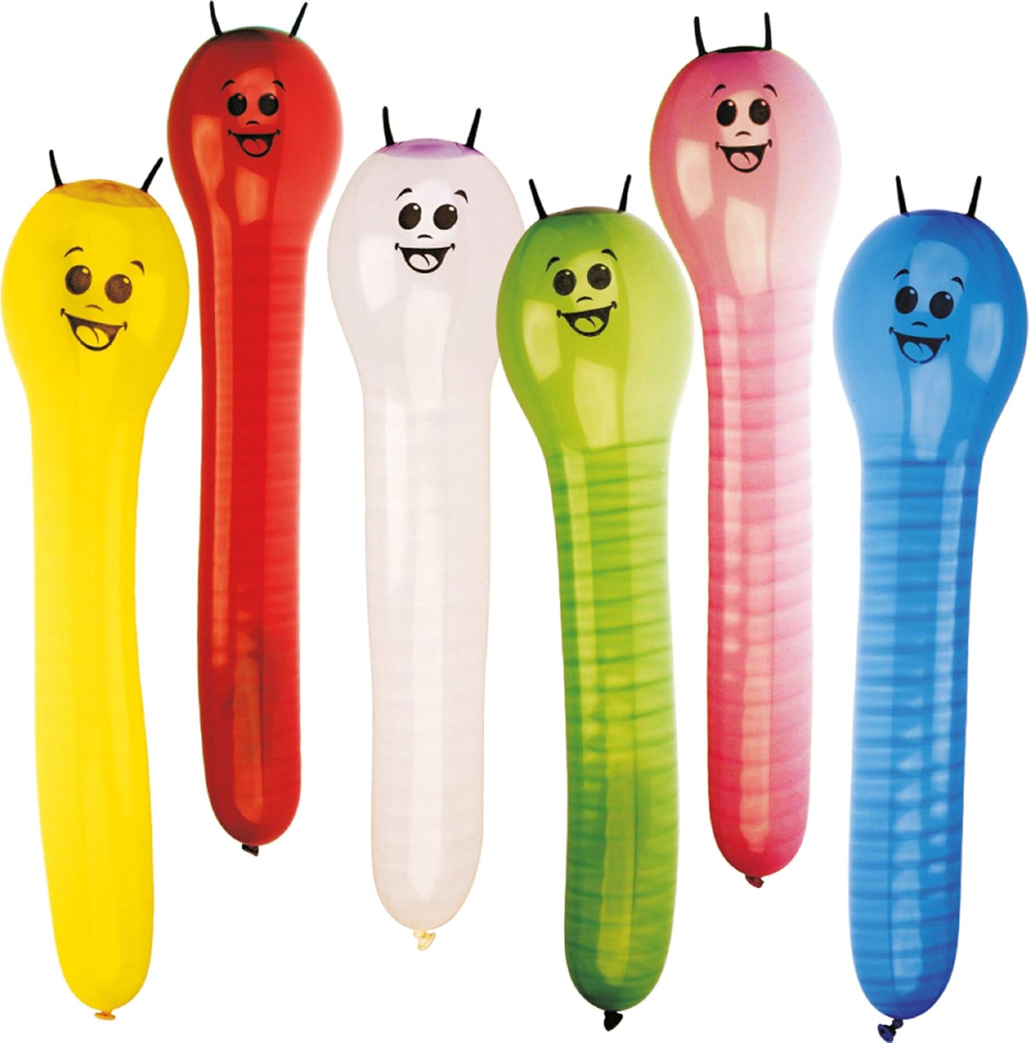 Amscan INT995790 Pack of 12 Latex Balloons Chenille Approx. 60 cm Long