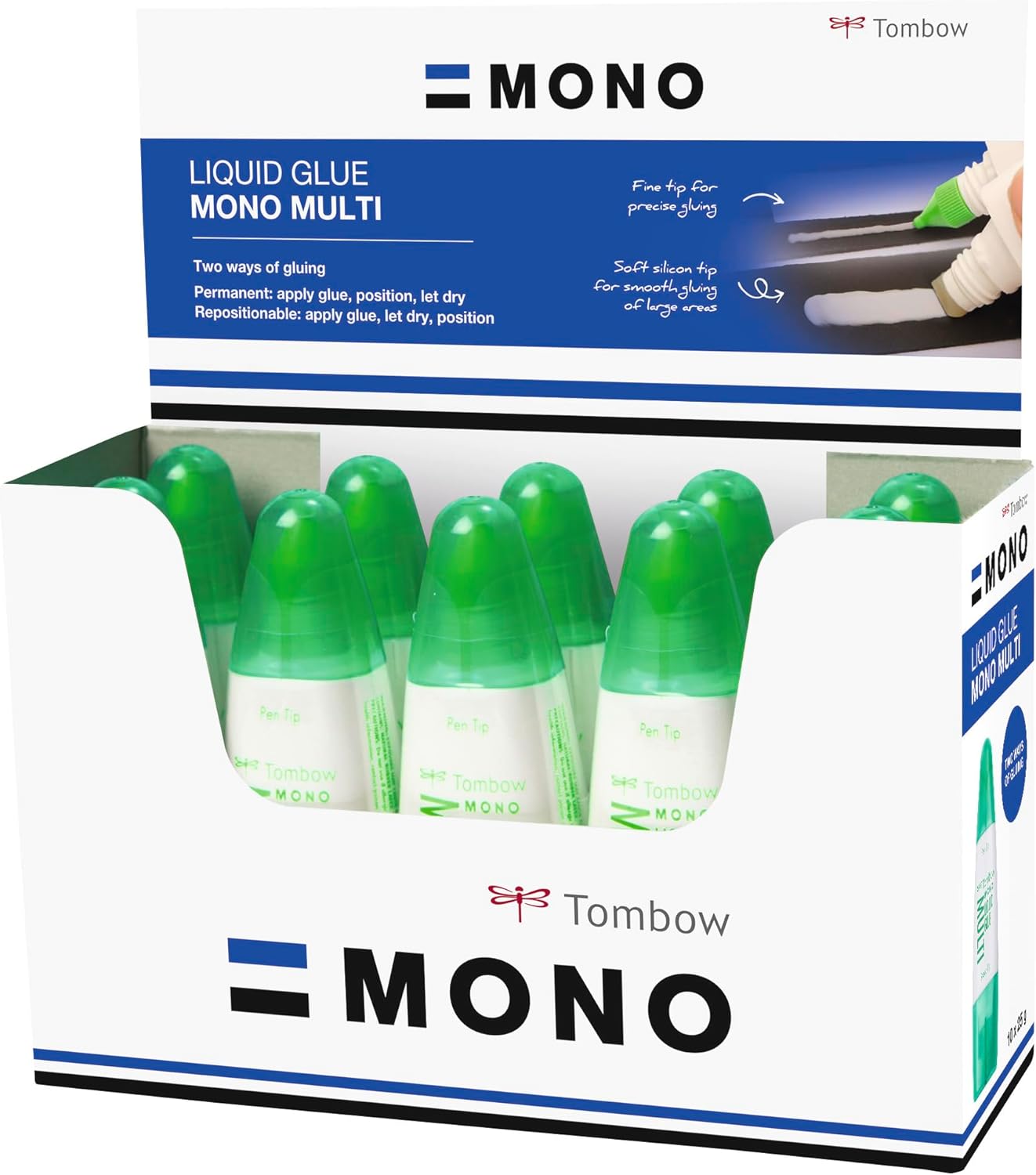 Tombow PT-MTC-10P Two-Ended Liquid White Glue