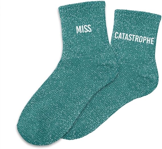 STC Miss catastrophe duo glitter socks