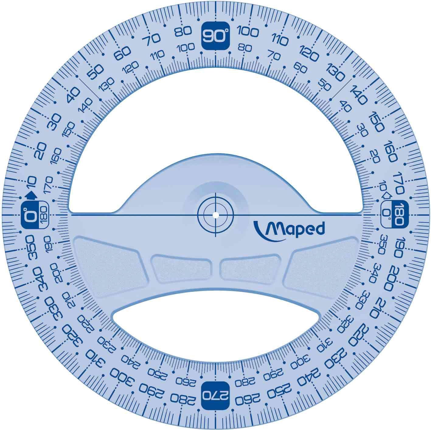 Maped 242360 Protractor Protractor Plastic Transparent