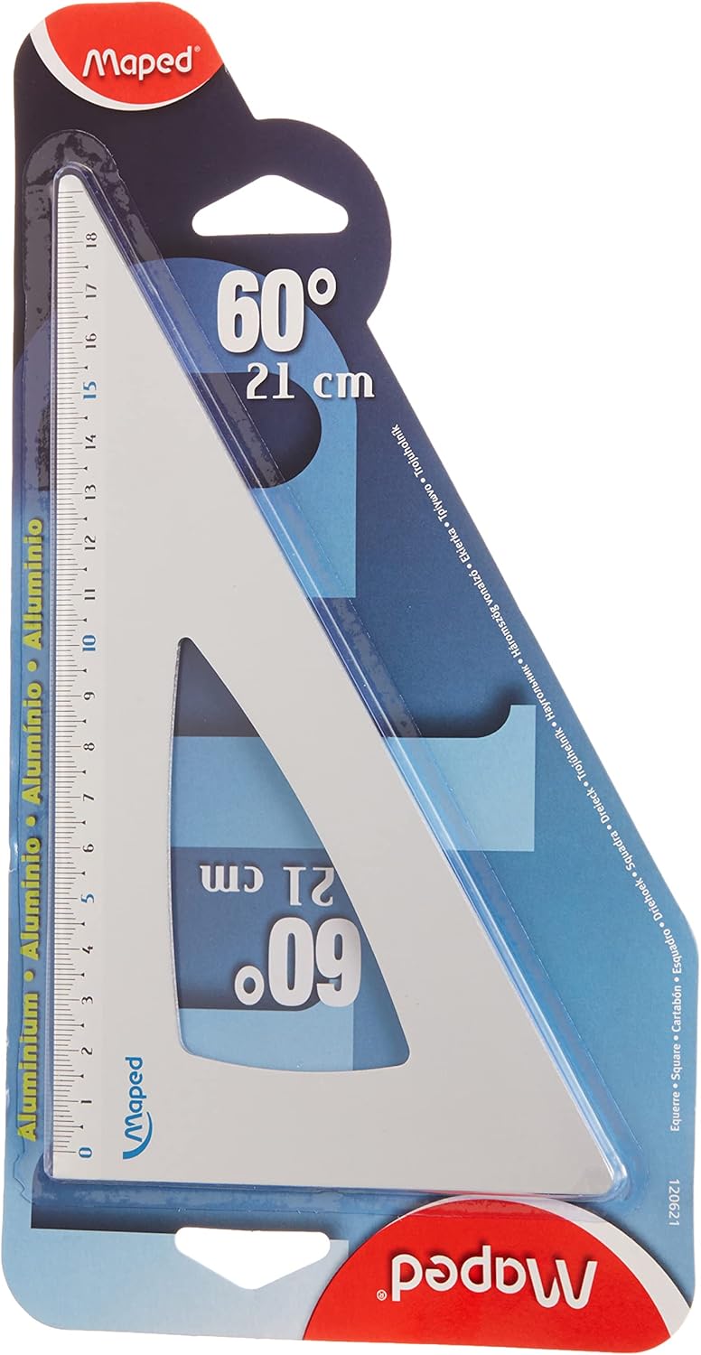 Maped 60 Degree Aluminium Drawing Square 21 cm