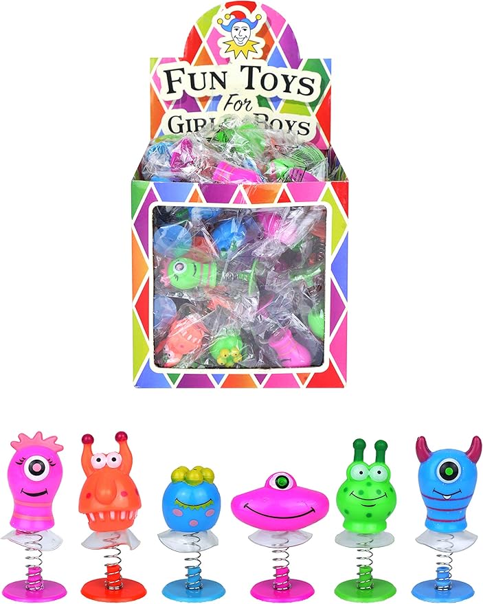 Henbrandt 6 x Monster Mix Jumping Monster Birthday Gifts Children